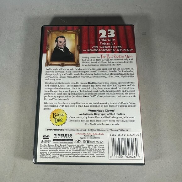 The Best Of Red Skelton The Complete 20th Season In Color DVD Timeless Media NR - Picture 2 of 3